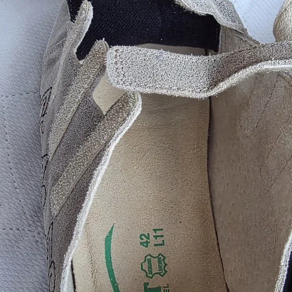 Naot Gray Moccasins with Black Embroidery - Picture 7 of 10